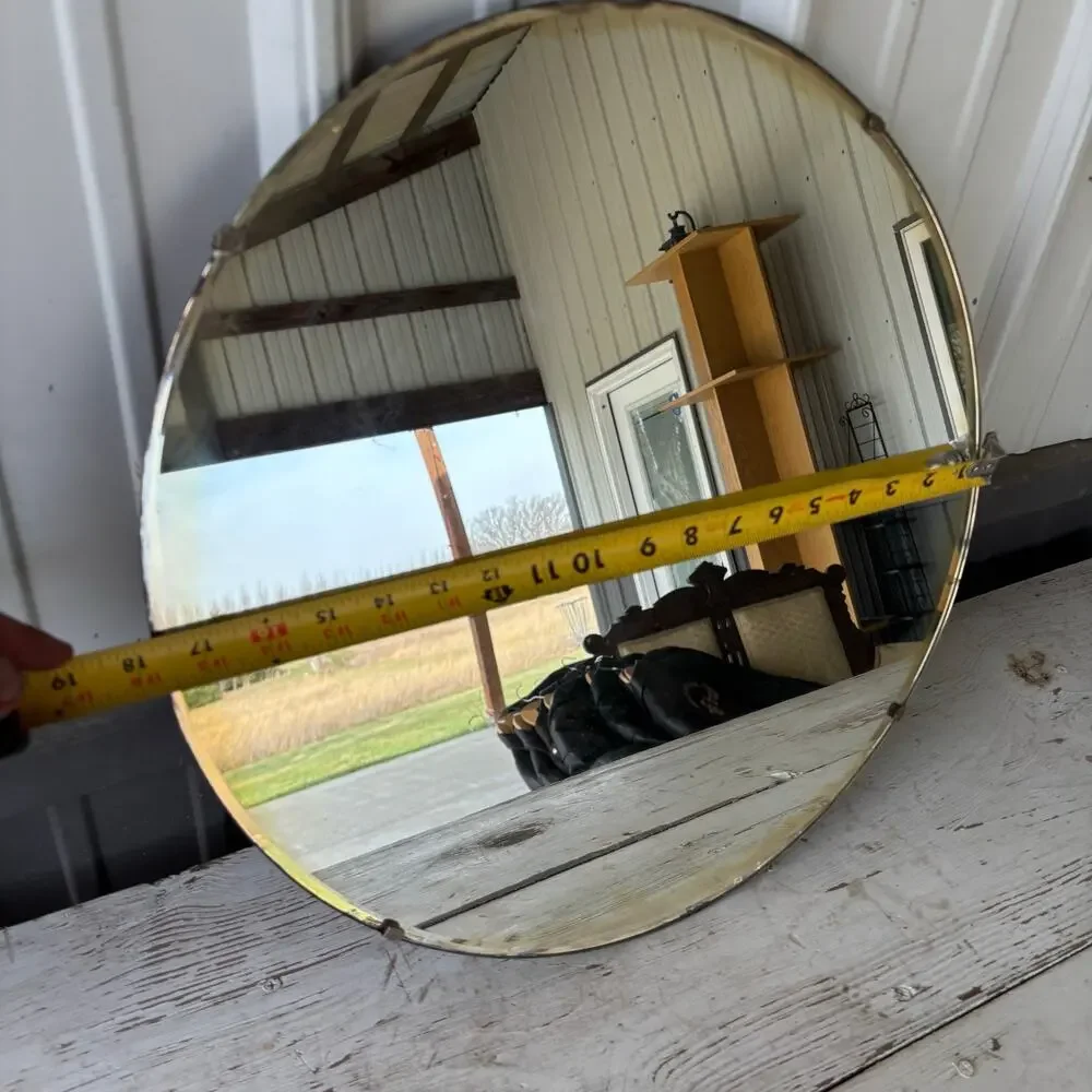 Antique Art Deco Frameless Beveled 18